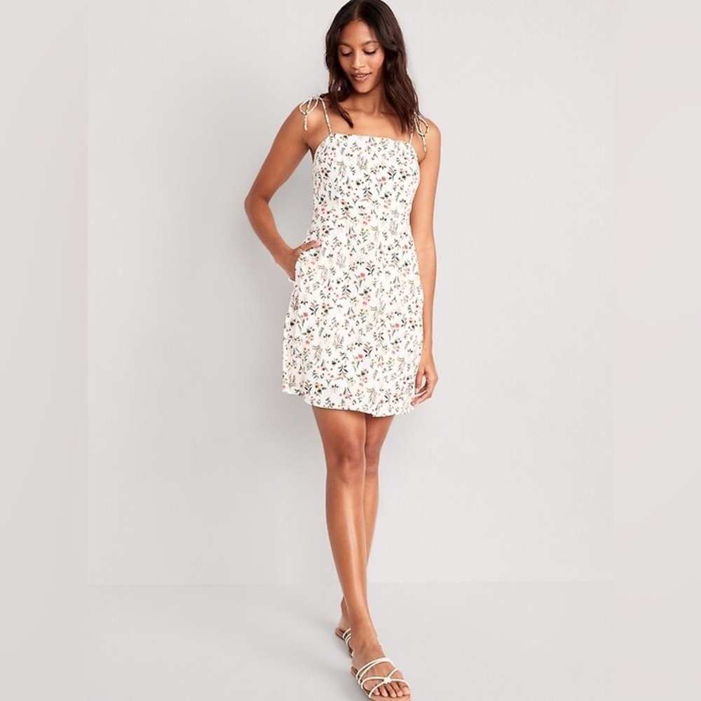 Old Navy Fit & Flare Tie Strap Dress